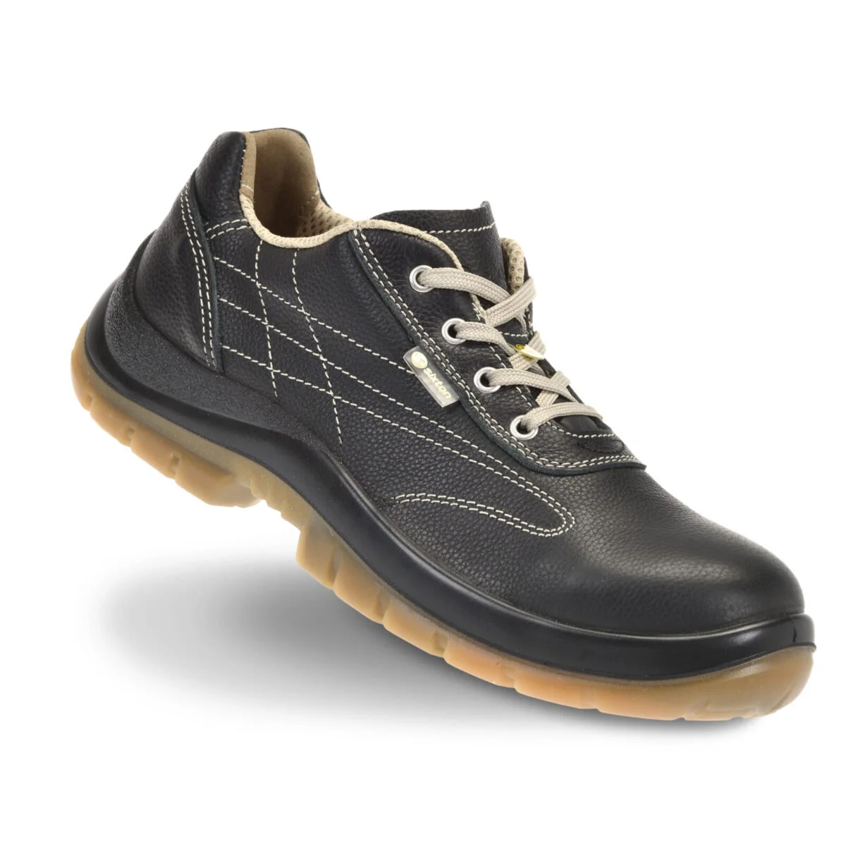 Veiligheidsschoen / werkschoen Urban Capri Bruin Zijaanzicht van Sixton bij Elmatho Werkschoenen Hoevelaken