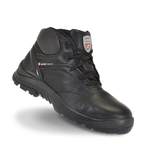 Veiligheidsschoen / werkschoen Touring Mondello Zwart Vooraanzicht van Sixton bij Elmatho Werkschoenen Hoevelaken