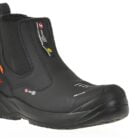 Veiligheidsschoen / werkschoen Resolute Forte 43497-00 Zwart vooraanzicht van Sixton bij Elmatho Werkschoenen Hoevelaken