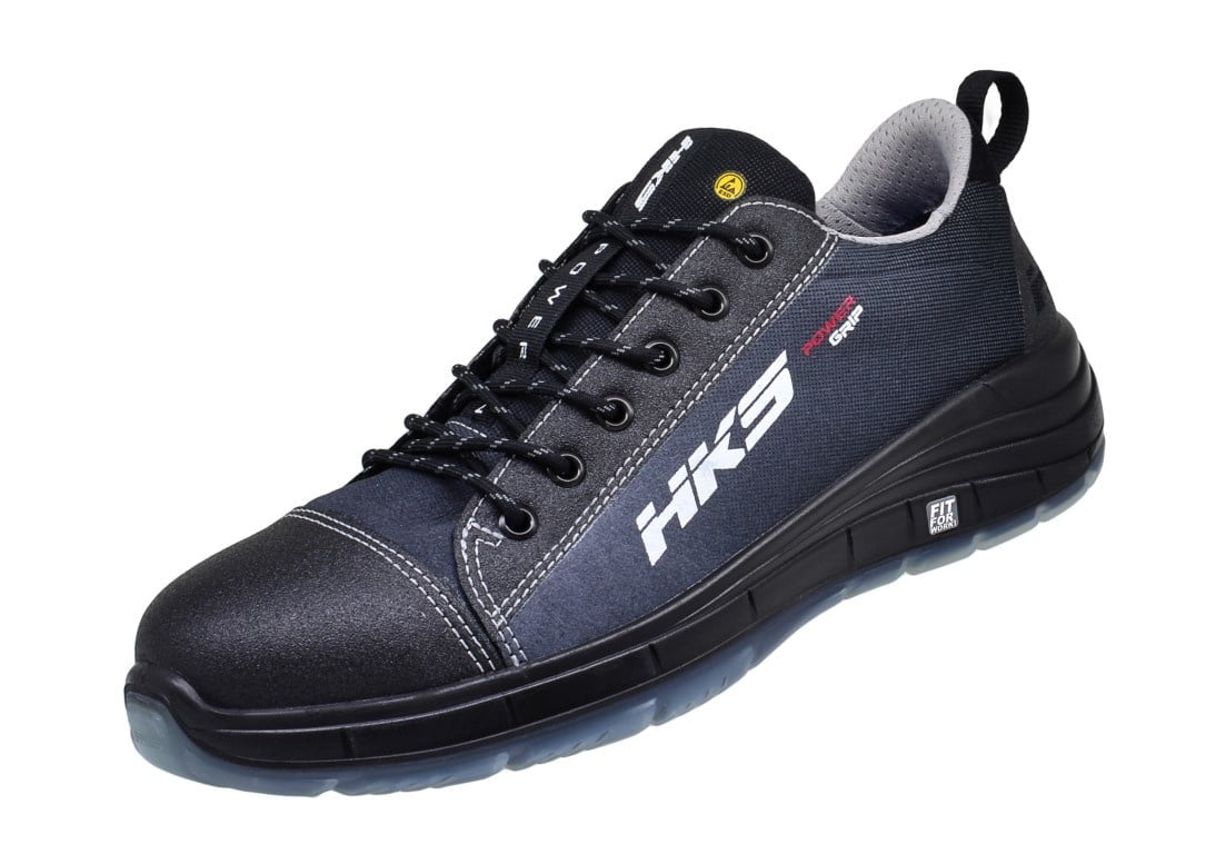 HKS Maxi Black Werkschoen Laag vooraanzicht bij Elmatho Werkschoenen Hoevelaken
